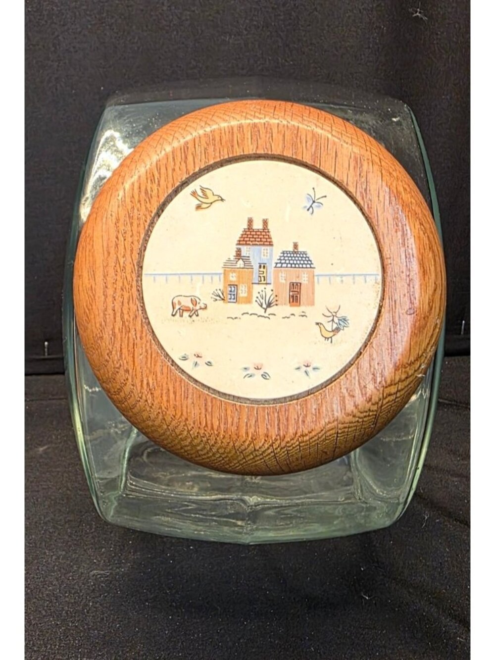Vintage Heartland Glass Canister Kitchen Cottagecore Decorative Storage